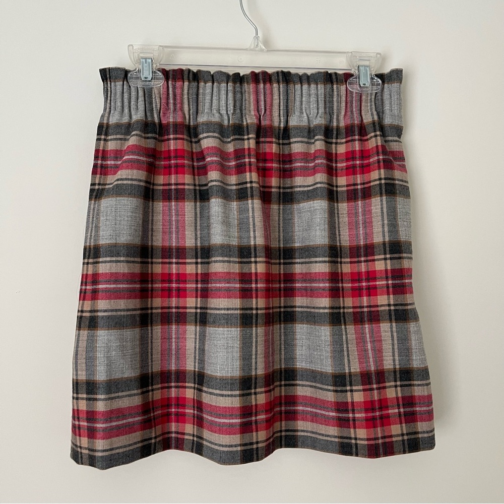 J crew plaid skirt